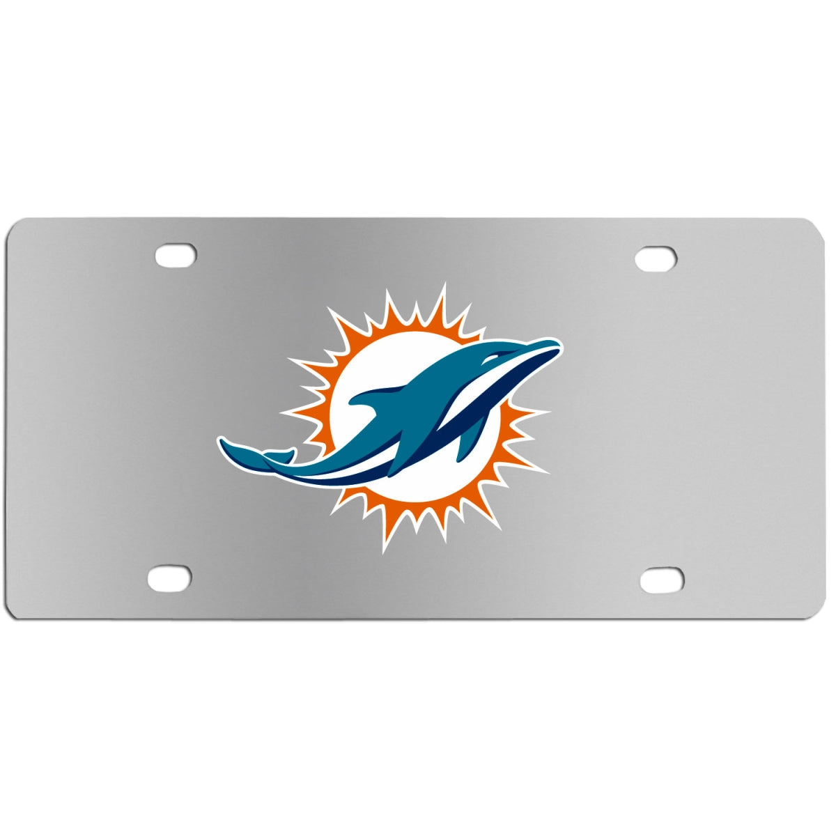 Miami Dolphins Steel License Plate Wall Plaque